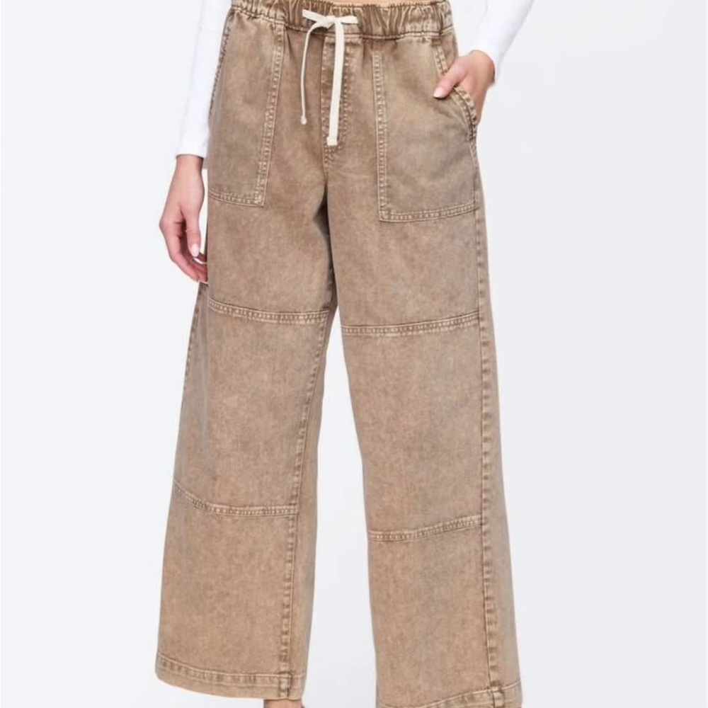 Gap high rise wide leg utility pants